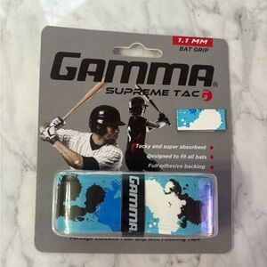 Gamma Supreme Tac Bat Grip - Black and Blue camouflage 1.1 mm